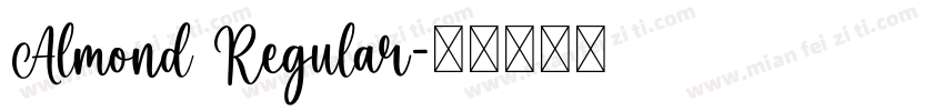 Almond Regular字体转换